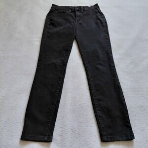 Jones New York Womens Sofia Bootcut Jeans Black Size 6 Stretch High Rise Denim